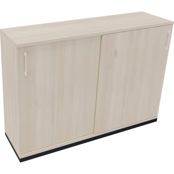 Schiebetürenschrank 3OH B1600xT442xH1133mm anthrazit/Akazie hell