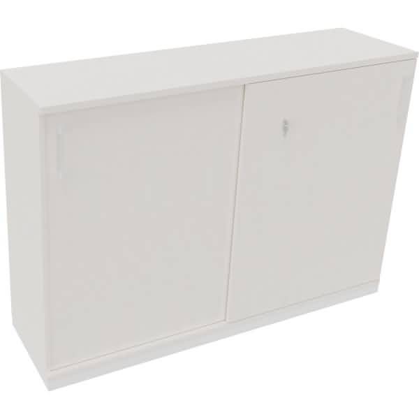 Schiebetürenschrank 3OH B1600xT442xH1133mm weiß/Diamant Weiß