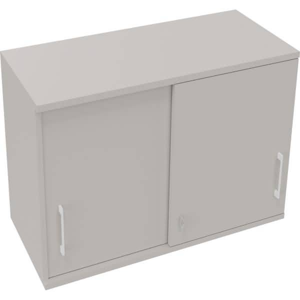 Aufsatz Schiebetürenschrank 2OH B1000xT442xH736mm Lichtgrau