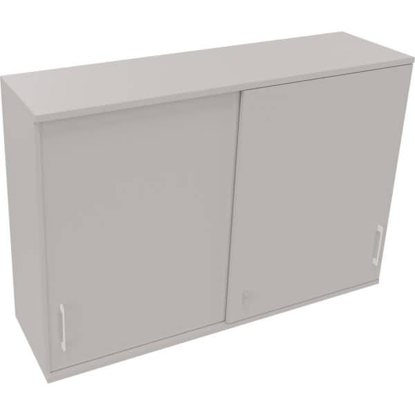 Aufsatz Schiebetürenschrank 3OH B1600xT442xH1088mm Lichtgrau