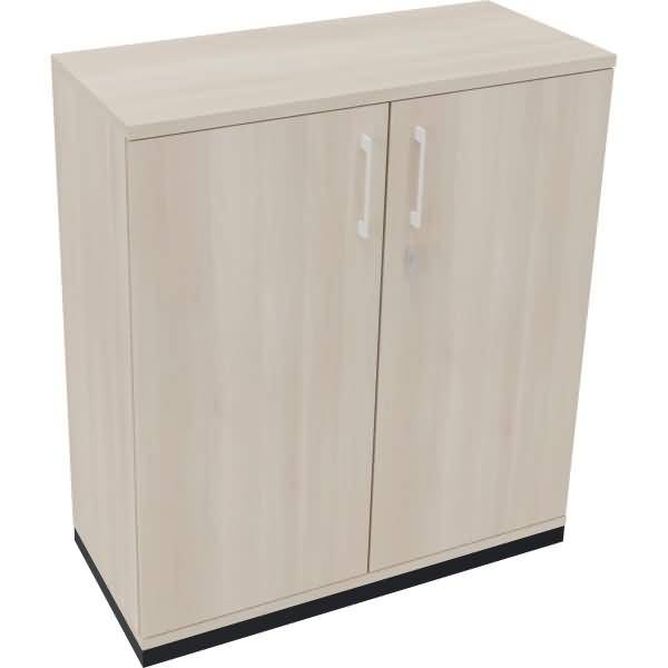 Flügeltürenschrank 3OH B1000xT442xH1133 anthrazit/Akazie