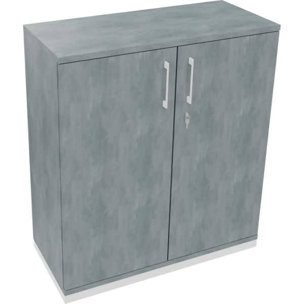 Flügeltürenschrank 3OH B1000xT442xH1133 weiß/Beton