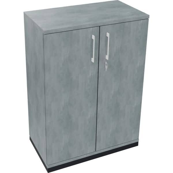 Flügeltürenschrank 3OH B800xT442xH1133 anthrazit/Beton
