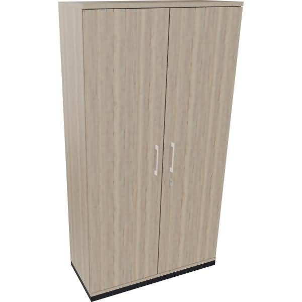 Flügeltürenschrank 5OH B1000xT442xH1869 anthrazit/Eiche Natur