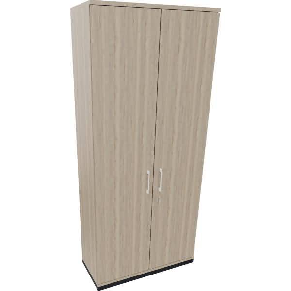 Flügeltürenschrank 6OH B1000xT442xH2221 anthrazit/Eiche Natur