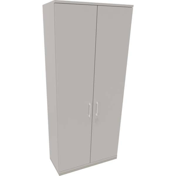 Flügeltürenschrank 6OH B1000xT442xH2221 silber/Lichtgrau