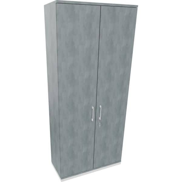 Flügeltürenschrank 6OH B1000xT442xH2221 weiß/Beton
