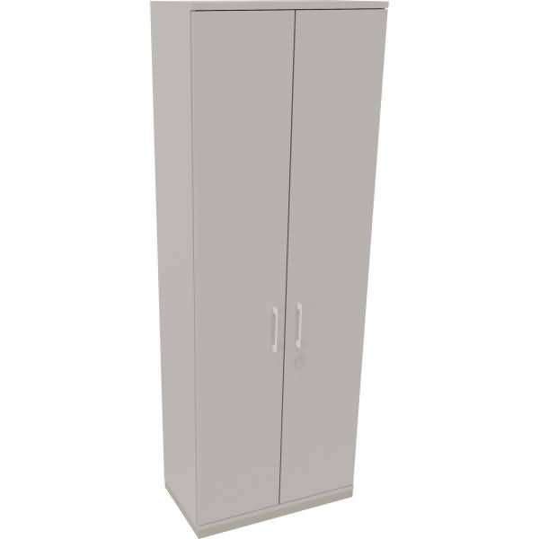 Flügeltürenschrank 6OH B800xT442xH2221 silber/Lichtgrau
