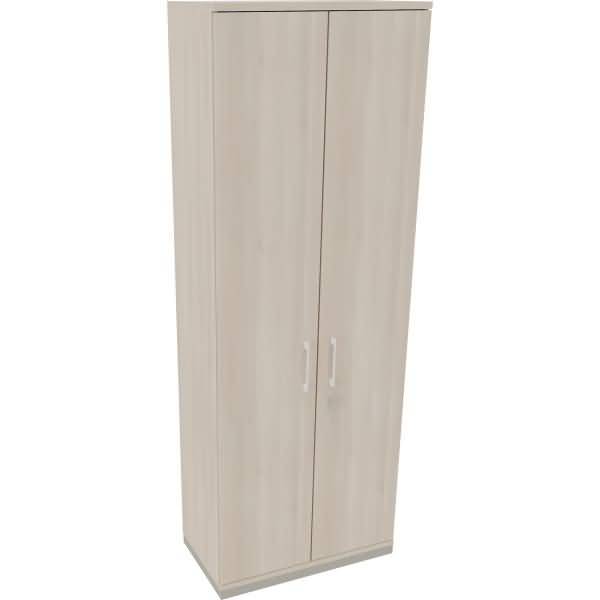 Flügeltürenschrank 6OH B800xT442xH2221 silber/Akazie