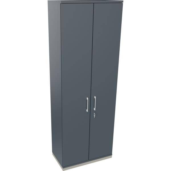 Flügeltürenschrank 6OH B800xT442xH2221 silber/Lavagrau