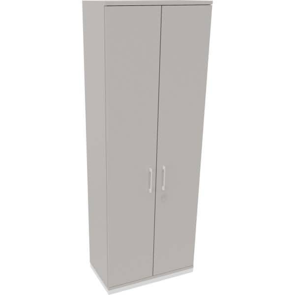 Flügeltürenschrank 6OH B800xT442xH2221 weiß/Lichtgrau