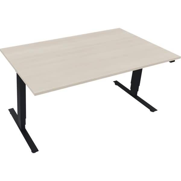 Sitz-/Stehtisch T-Kufe klappbar B1600xT900xH625-1285 anthrazit/Akazie