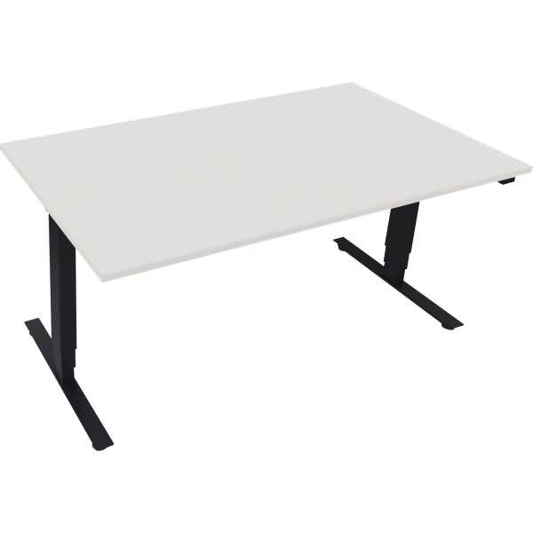 Sitz-/Stehtisch T-Kufe klappbar B1600xT900xH625-1285 anthrazit/Weiß
