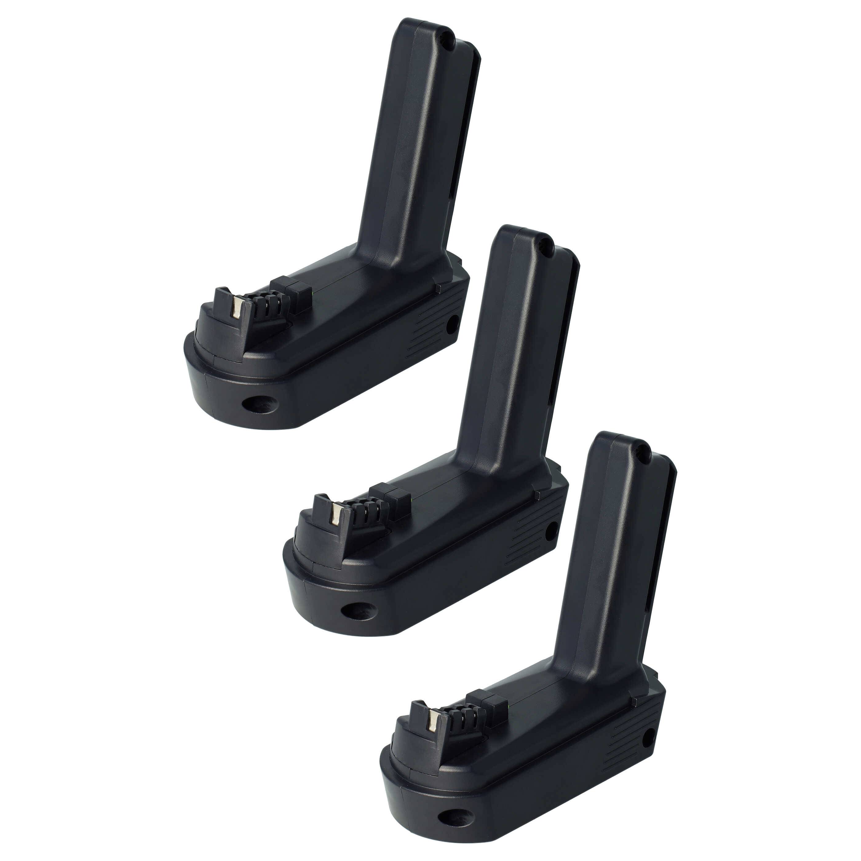 EXTENSILO 3x Akku Ersatz für Festool 564261, 564274, 564534, 564535, 564540, BP-XS für Elektrowerkzeug (2500 mAh, Li-Ion, 10,8 V)