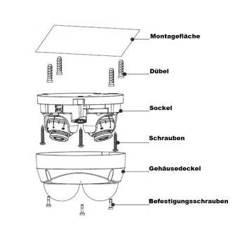 Dahua - IPC-HDBW5441FP-AS-E2-0280B - IP - Dome, - 2x 4MP/WizMind/SMD - 2x 2,8mm fix Objektiv - Unterstützt H.265 /H.264