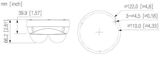 Dahua - IPC-HDBW5441FP-AS-E2-0280B - IP - Dome, - 2x 4MP/WizMind/SMD - 2x 2,8mm fix Objektiv - Unterstützt H.265 /H.264
