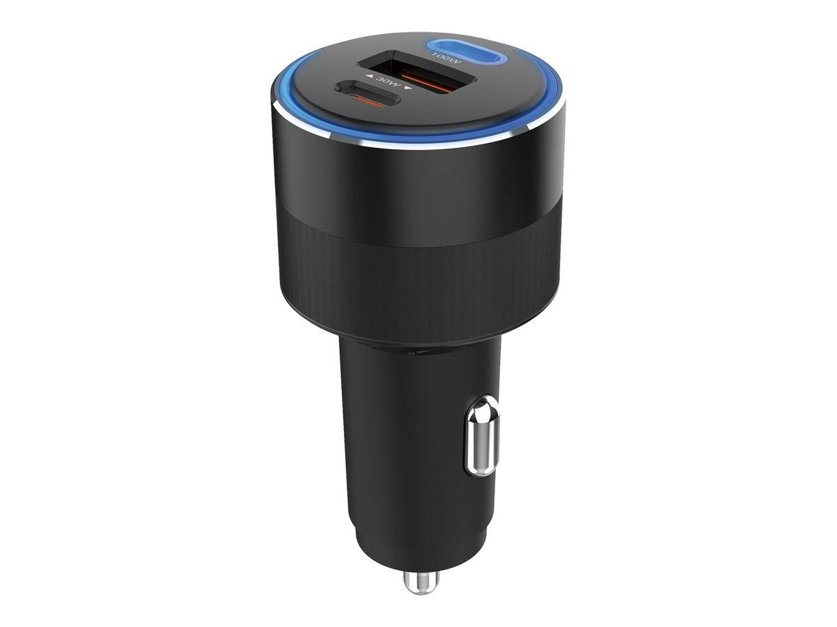 Sandberg Active - Auto-Netzteil - 130 Watt - 3 Ausgabeanschlussstellen (USB, 24 pin USB-C)