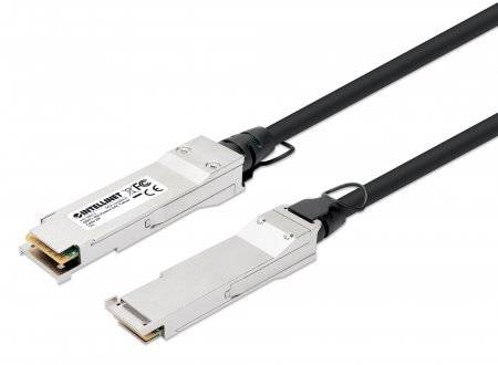 INTELLINET QSFP+ 40G Passives DAC Twinax-Kabel Anschlusskabel Patchkabel SFP+/QSFP+