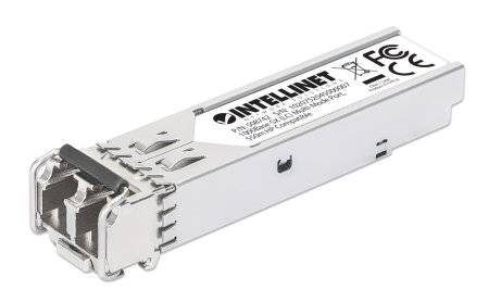 INTELLINET Gigabit SFP-Modul / Mini-GBIC Transceiver für LWL-Kabel Aktive Komponenten