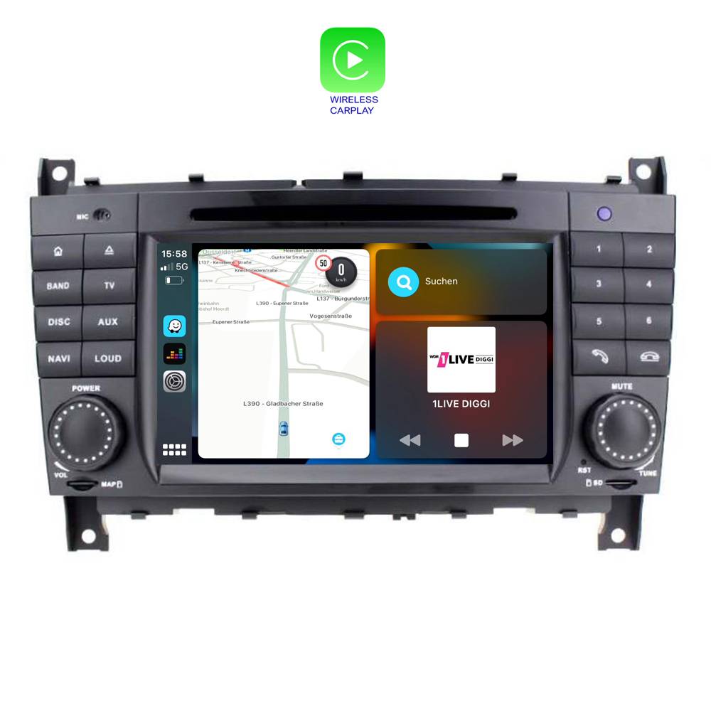 Für Mercedes Benz W463 W203 7" Touchscreen Android Autoradio GPS Navi CarPlay