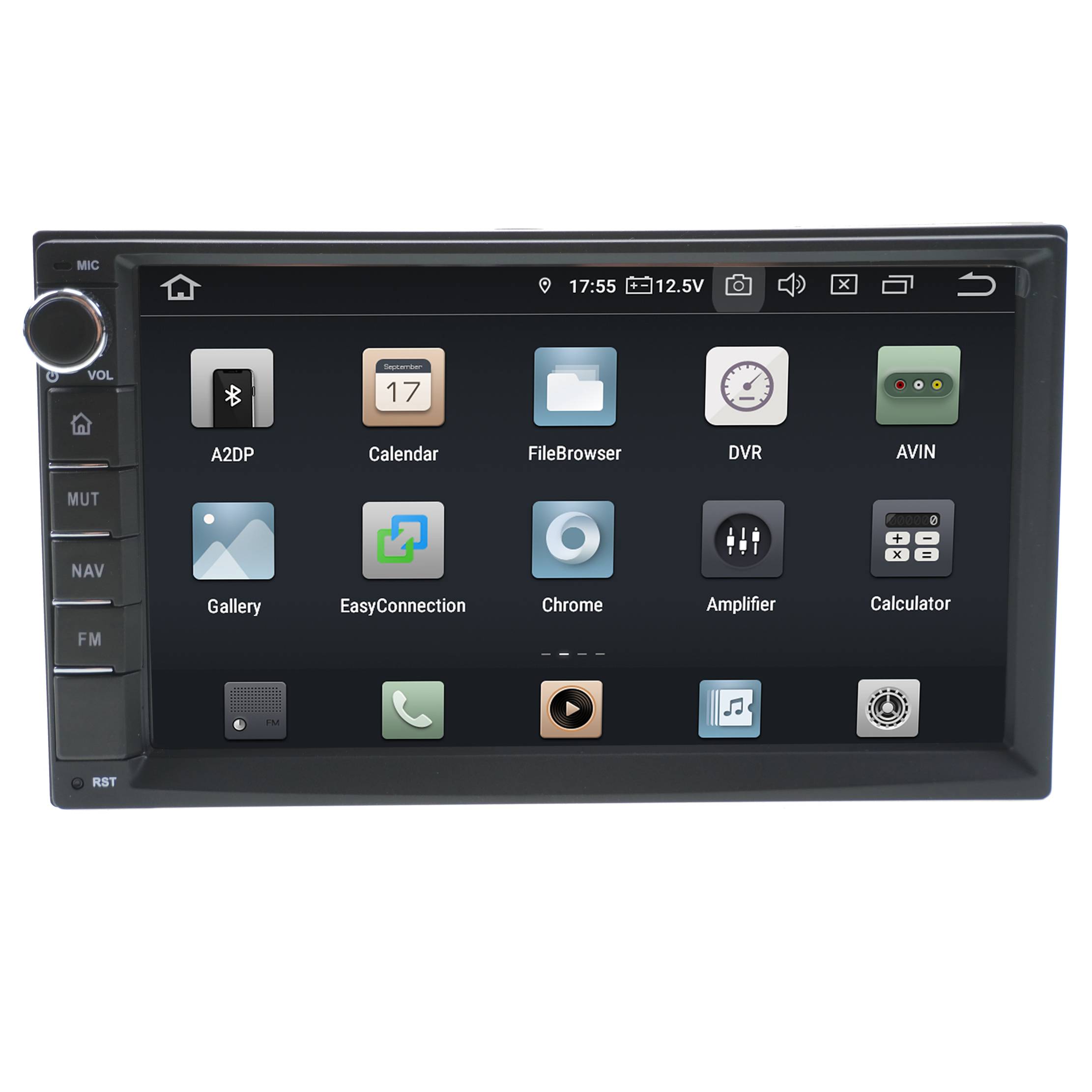 2 DIN 7" Touchscreen Android Autoradio GPS Navigation CarPlay AndroidAuto WiFi