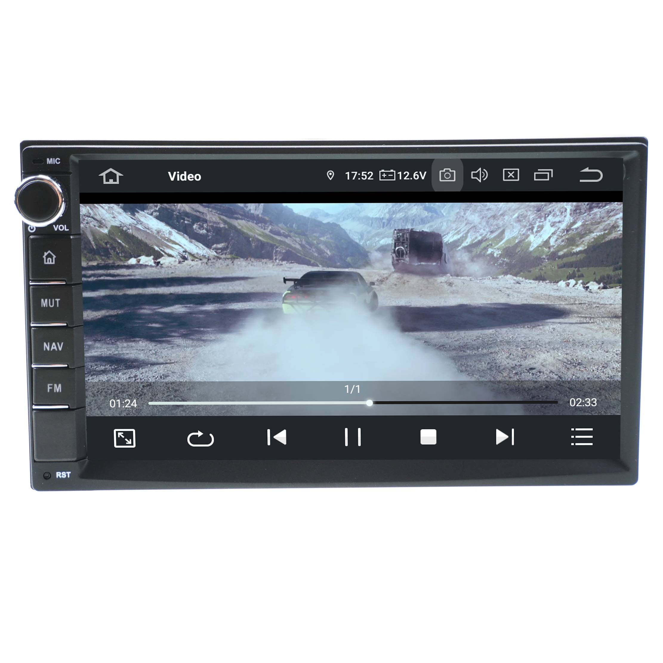 2 DIN 7" Touchscreen Android Autoradio GPS Navigation CarPlay AndroidAuto WiFi