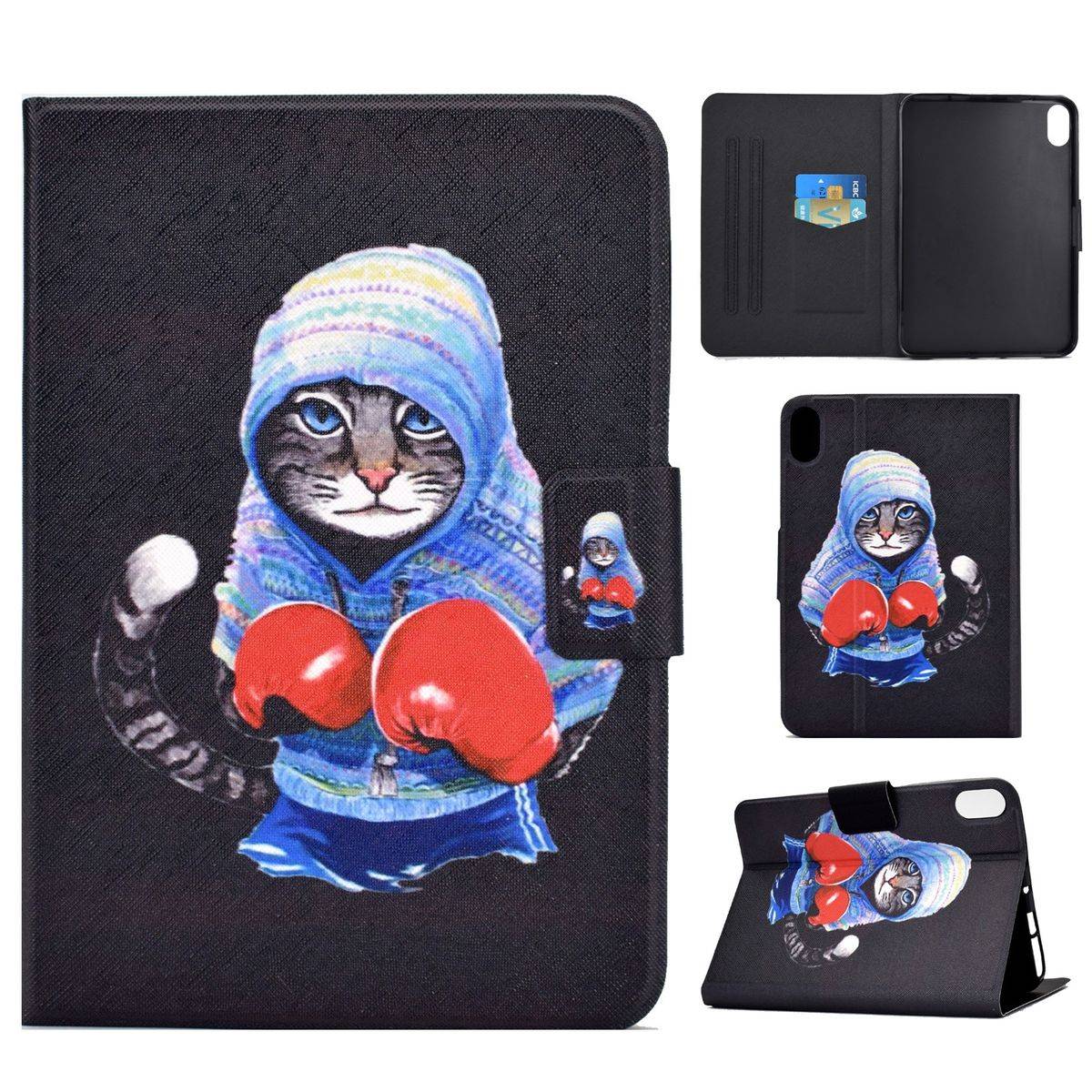 Für Apple iPad 10.9 2022 10. Generation Motiv Muster Tablet Tasche Kunst-Leder Hülle Etuis Cover Schutz Case Zubehör
