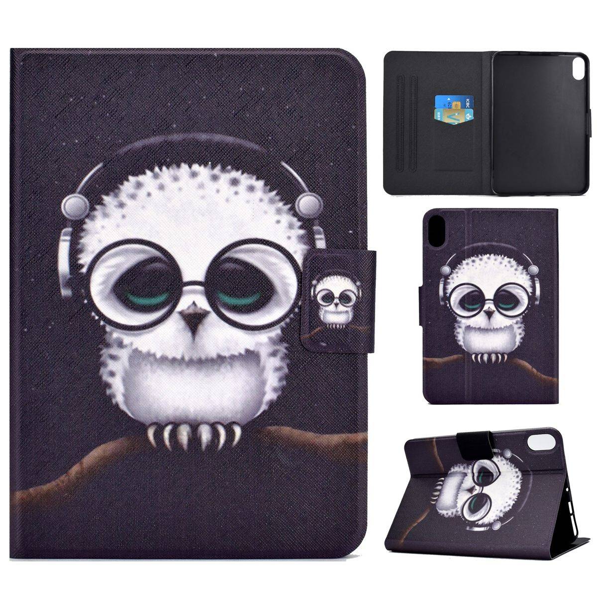 Für Apple iPad 10.9 2022 10. Generation Motiv Muster Tablet Tasche Kunst-Leder Hülle Etuis Cover Schutz Case Zubehör