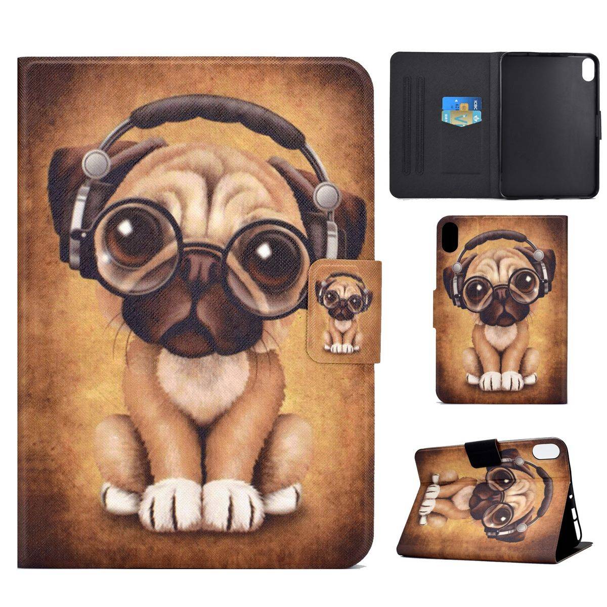 Für Apple iPad 10.9 2022 10. Generation Motiv Muster Tablet Tasche Kunst-Leder Hülle Etuis Cover Schutz Case Zubehör