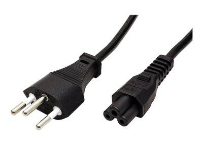 ROLINE Netzkabel T12 auf C5 3pol. 1,8m Netzwerk & Smart Home Netzwerk-Zubehör Netzwerkkarten &