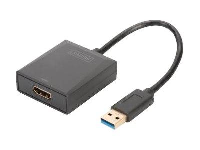 DIGITUS USB 3.0 auf HDMI Adapter Eingang Eingabe / Ausgabe Dockingstations und Hubs