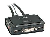 LINDY DVI KVM Switch 2 Port USB Audio
