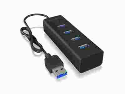 Hub 4-Port IcyBox USB 3.0 IB-HUB1409-U3 USB 3.0 Type-A retail Multimedia-Technik HUBs