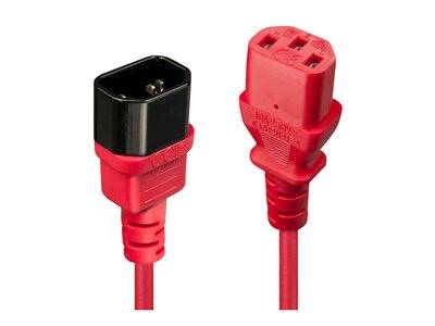 LINDY 05m IEC Verlaengerung red Peripheriegeräte & Zubehör Kabel & Adapter - Stromversorgung