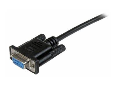 STARTECH 1m Black DB9 Null Modem Cable Peripheriegeräte & Zubehör Kabel & Adapter - Sonstiges