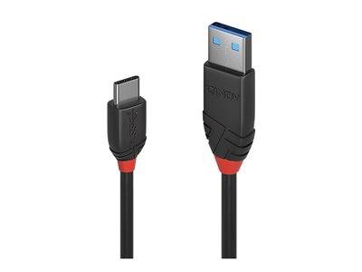 LINDY 1m USB 3.2 C/A Kabel 3A Black Peripheriegeräte & Zubehör & Adapter - USB & Thunderbolt