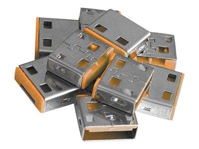 LINDY 10 USB Portschloesser ORANGE Peripheriegeräte & Zubehör Kabel & Adapter - Schlösser