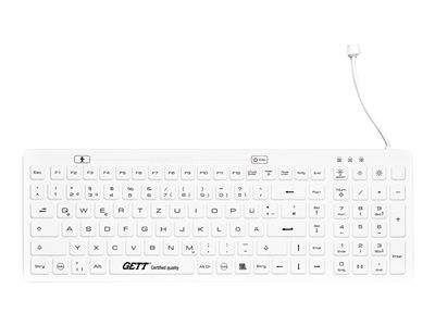 GETT TKG-110-GCQ-MED-IP68-BACKL-WHITE-DE Eingabe / Ausgabe Mäuse & Tastaturen