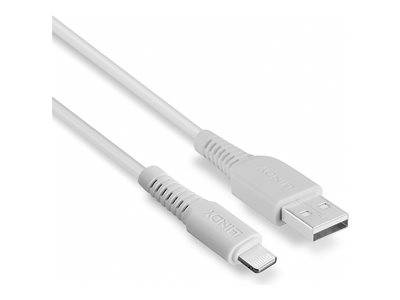 LINDY 1m USB an Lightning Kabel weiss Peripheriegeräte & Zubehör & Adapter