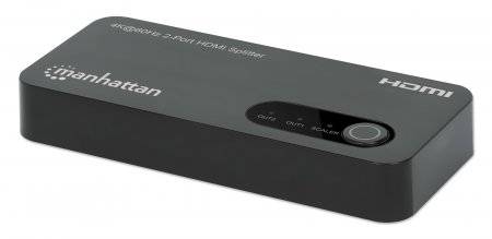 MANHATTAN 4K@60Hz 2-Port HDMI-Splitter mit Downscaling Anschlusskabel HDMI - High Speed