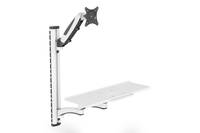 Digitus Monitor-Wandhalterung DA-90451 1 Display(s) 5,1cm (2") - 304,8cm (120") Schwarz, Weiß Ausziehbar, Drehbar
