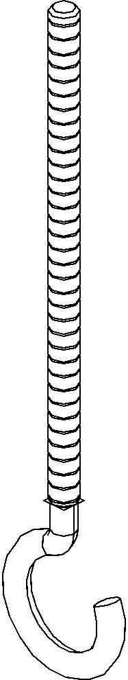 Niedax Hakenschraube H 6X100