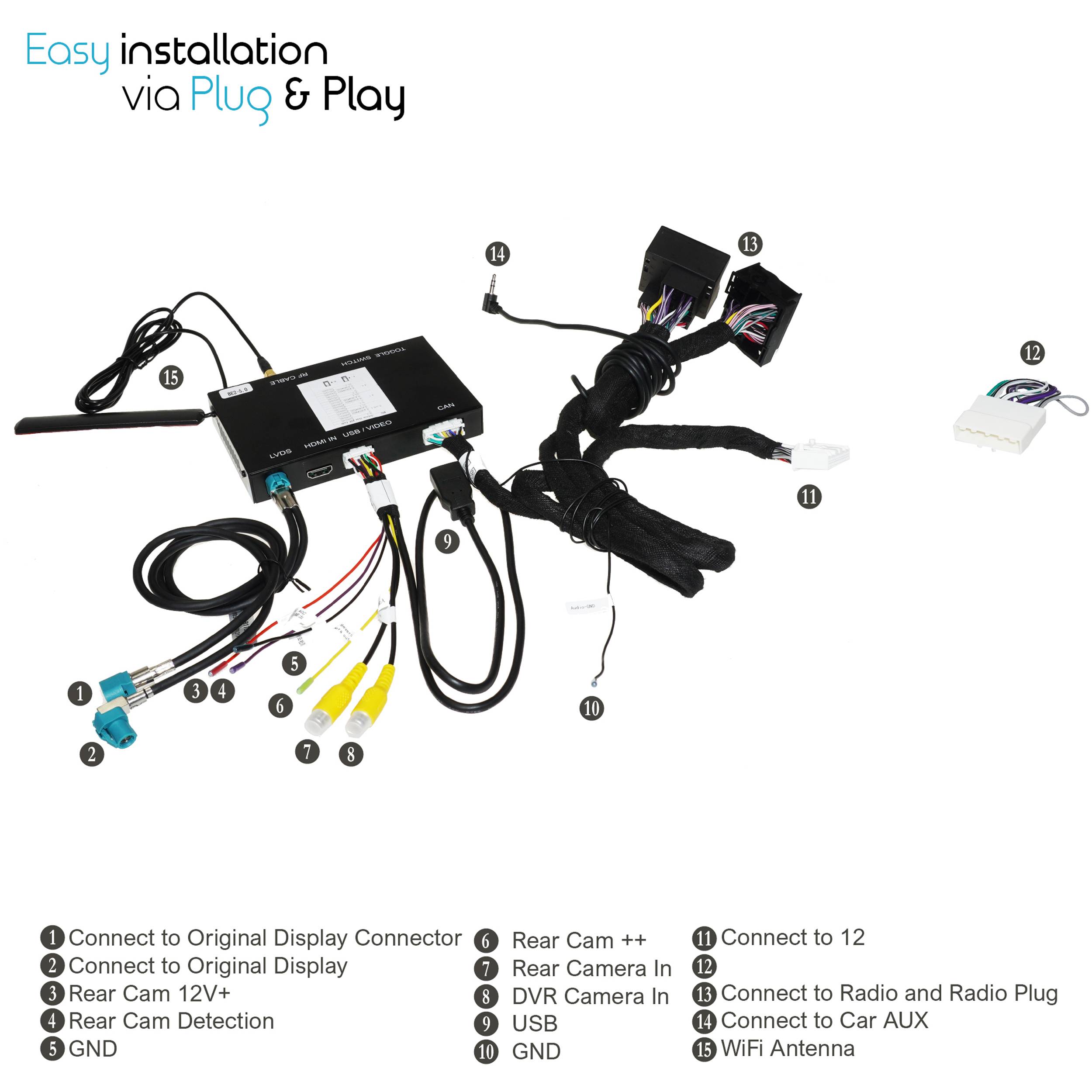 Für Benz W177 W176 W204 W218 W172 W166 W207 W424 NTG 4.5 4.7 Carplay AndroidAuto