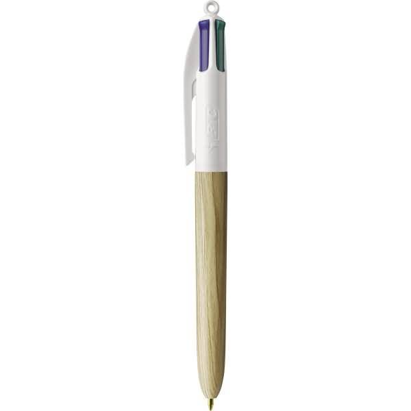 Mehrfarbkugelschreiber 4Colours Wood Style 508964 natur Aktion 12 Stück