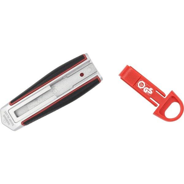 Cuttermesser Safety-Cutter Long-Blade schwarz/rot
