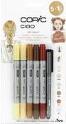 COPIC Marker ciao, 5+1 Set ''Hair Tones 2,50cm (1'') Der Marker zum Layouten, Skizzieren und Illustrieren,