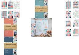 AVERY Zweckform ZDesign Planungs-Sticker ''STARTER SET'' Block in A5, genietet, mit Cover und Rückseite zum Schutz,