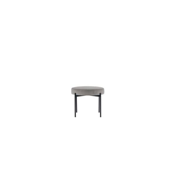 Hocker GAIA GBRV.01.02 rund Samt schwarz/grau