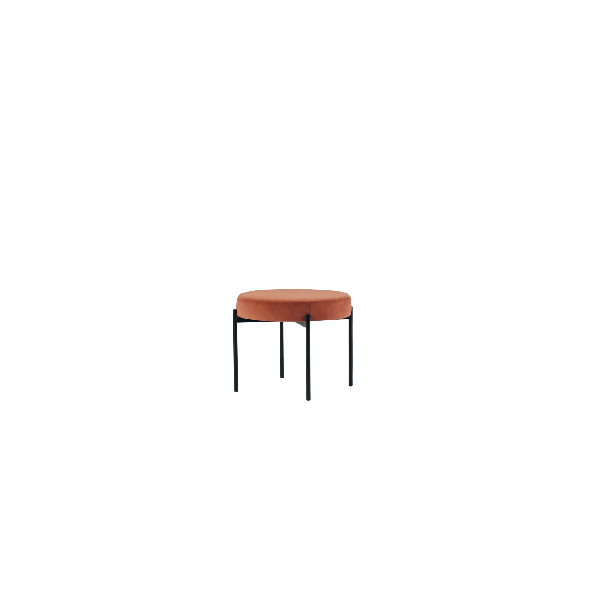 Paperflow Hocker GAIA GBRV.01.27 rund Samt sw/rs