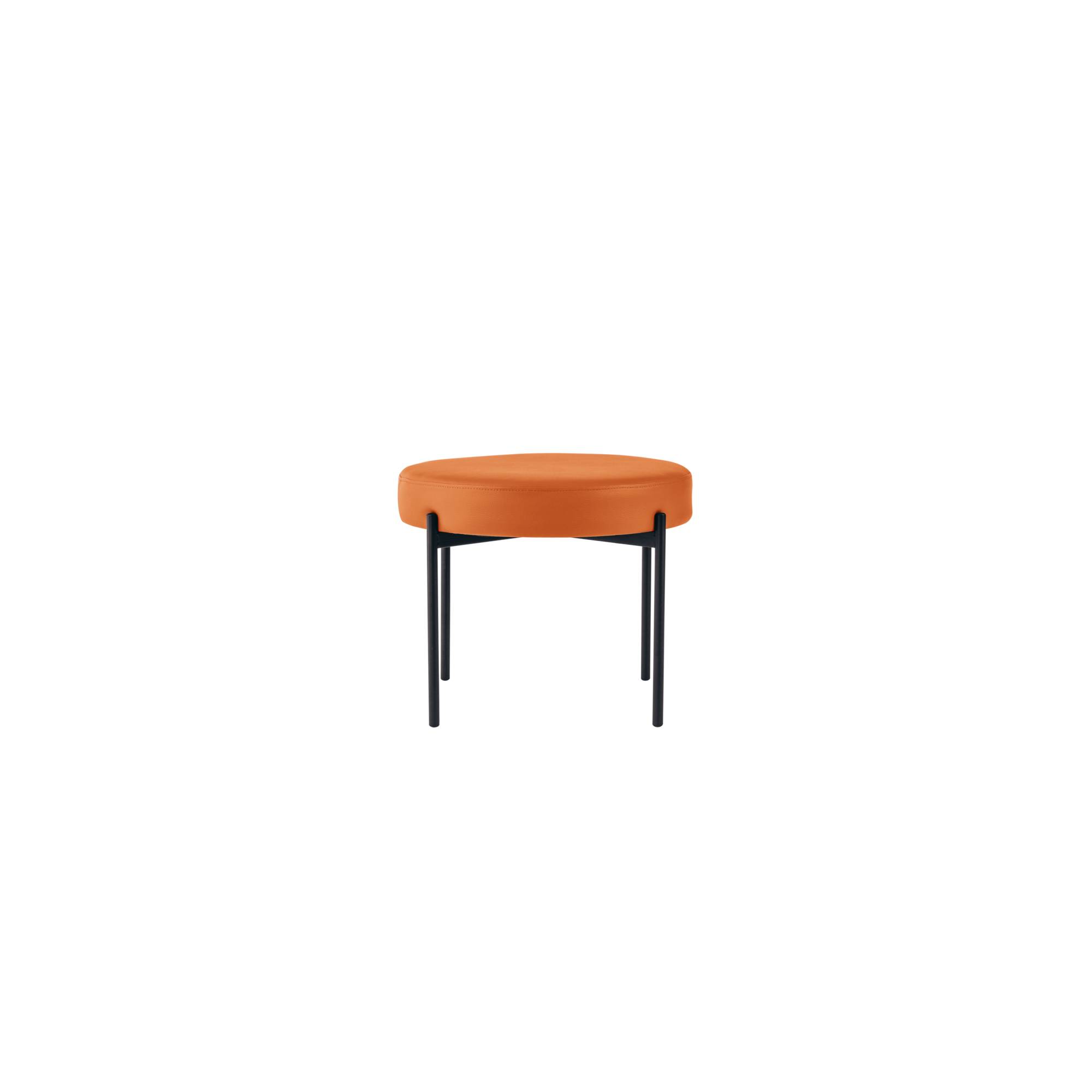 Paperflow Hocker GAIA GBRC.01.05 rund Kunstleder sw/or